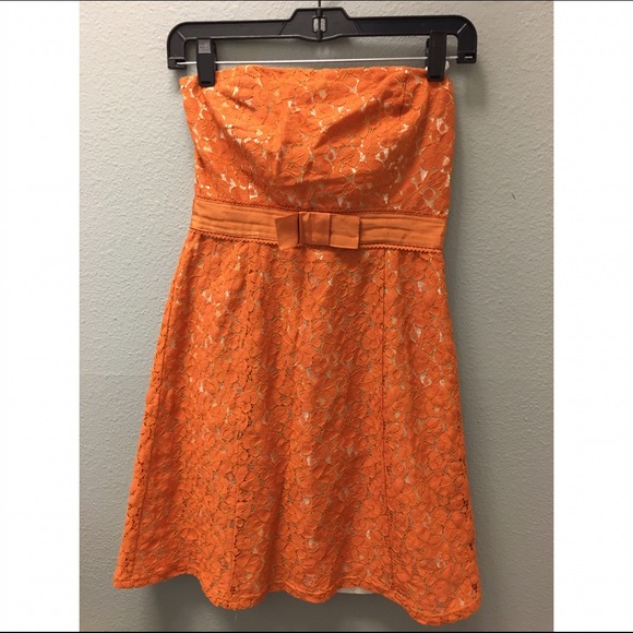 Orange Lace dress