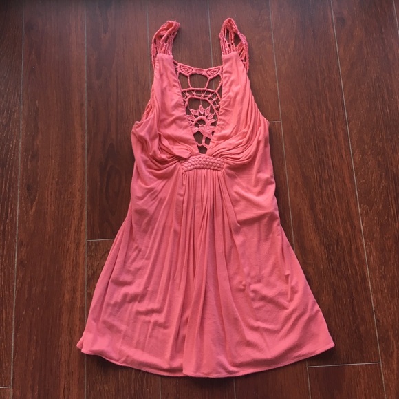 SKY sz small coral detailed back tank - Picture 1 of 4