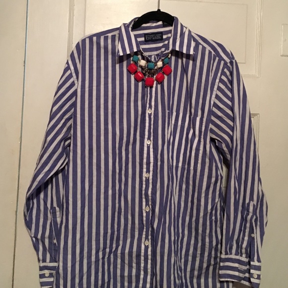 Striped Button-Up Top