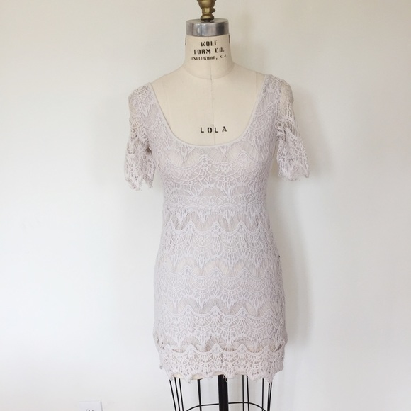 Cream lace dress