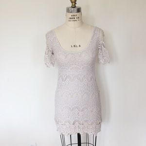 Cream lace dress