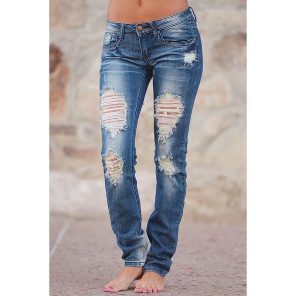 Machine holey jeans!