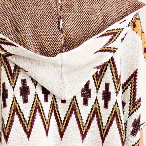 CCO Ethnic Print Open Cardigan - Picture 3 of 5