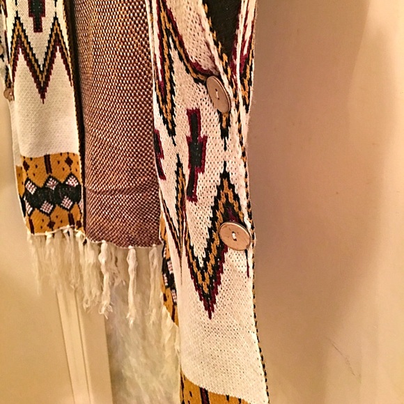 CCO Ethnic Print Open Cardigan - Picture 5 of 5