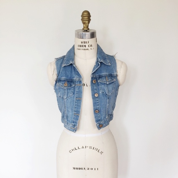 Topshop denim vest