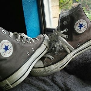 Grey High Top Converse