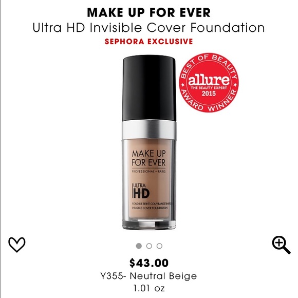 Make Up Forever ultra HD foundation