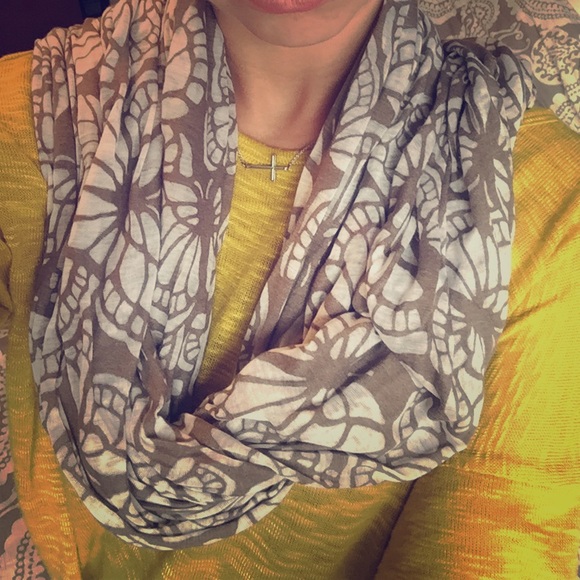 Butterfly print scarf