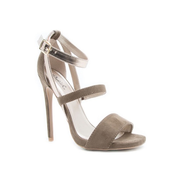 SALE!! Khaki & gold single sole sandal