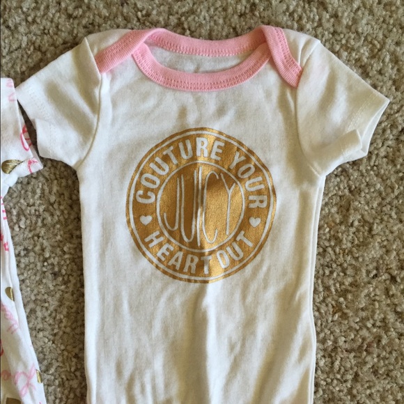 Baby girl Juicy Couture onesies, never worn - Picture 2 of 4
