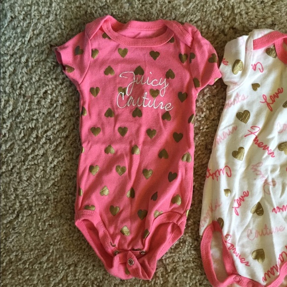 Baby girl Juicy Couture onesies, never worn - Picture 4 of 4