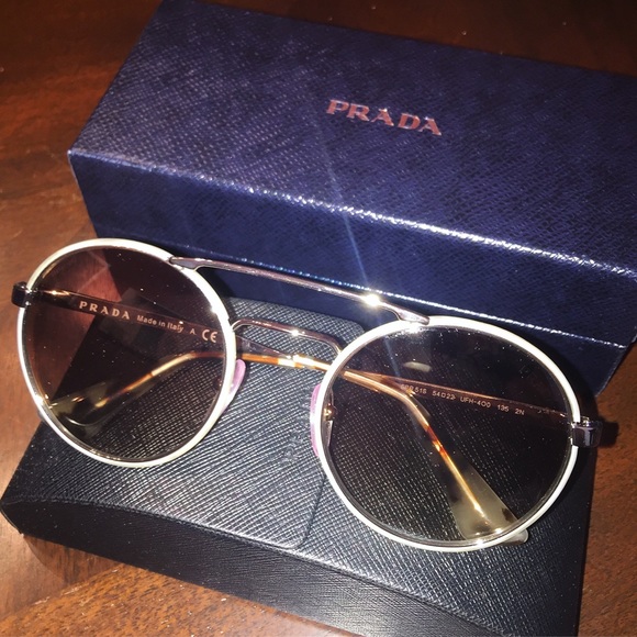 Authentic round Prada sunglasses. Brand new!