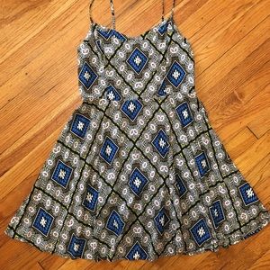 Old Navy Geo Patterned Circle Skirt Dress