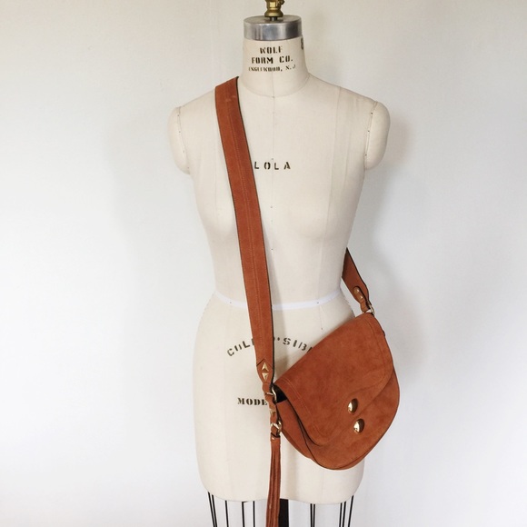 & Other Stories Suede Saddle Bag