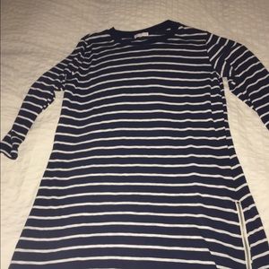 Long sleeve striped dress