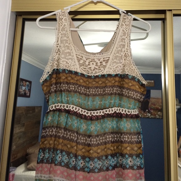 Country chic mid length dress - Picture 1 of 4