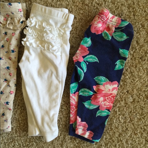 Baby Girl Leggings. 0-3 months never worn! - Picture 4 of 4