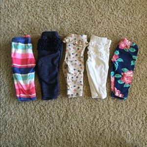 Baby Girl Leggings. 0-3 months never worn!