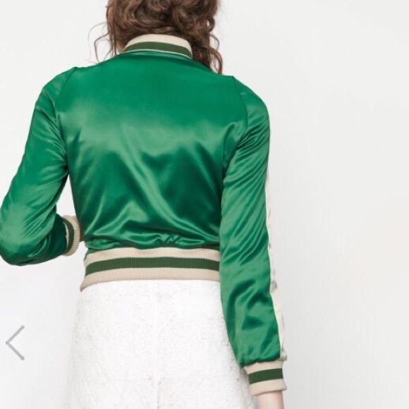 Satin Bomber Cactus Embroidery Patch - Picture 2 of 4