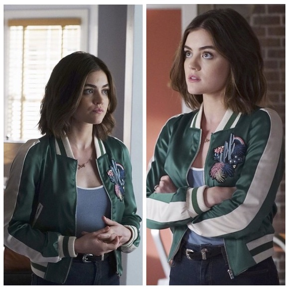 Satin Bomber Cactus Embroidery Patch - Picture 3 of 4