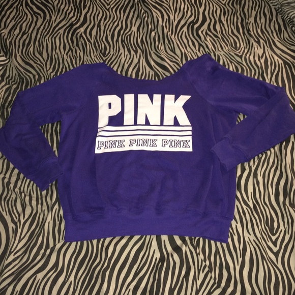 💜💙VS PINK SLOUCH CREW💙💜 - Picture 1 of 3