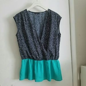 Ann Taylor Casual Peplum Top