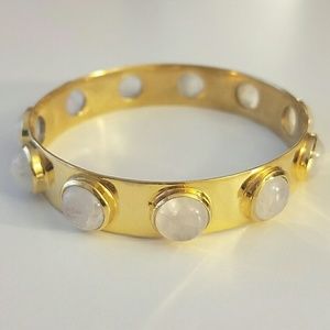 Margaret Elizabeth [LAST]10 Stone Bangle Moonstone