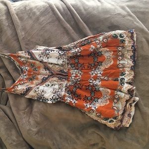 Cute Orange Aztec Romper