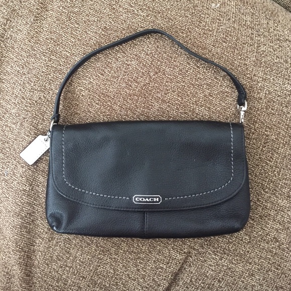authentic coach leather clutch