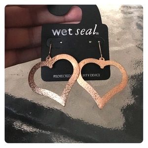 Wet Seal Heart Earrings