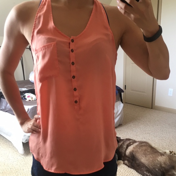 Mossimo Salmon Pink Tank Top- S