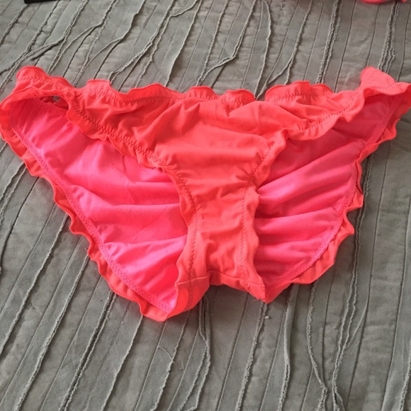 Victoria's Secret Ruffle Cheeky Bikini Bottom
