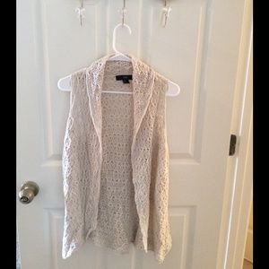 Cream sweater vest from Forever 21