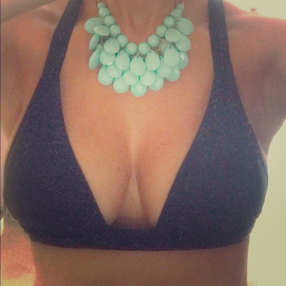Baby blue necklace