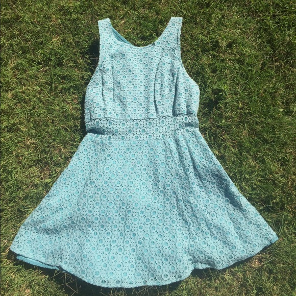 Aqua Blue BabyDoll Mini Dress
