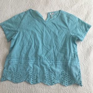 Nordstrom blue blouse size medium