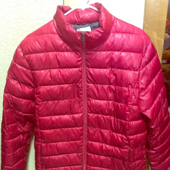 Red Down Puffer Coat
