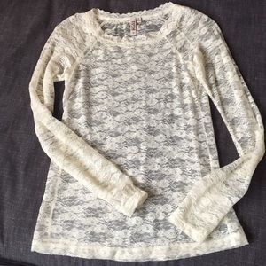 Ivory Lace Top