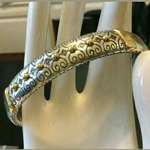 Brighton Silver Plated Two Tone Bangle