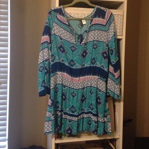 Multi colored vibrant dress.