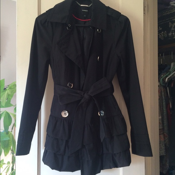 📽Black trench coat