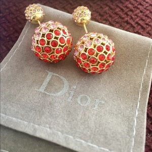 Dior tribal crystal earrings