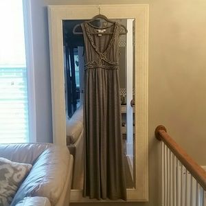 Stripe print max studio dress