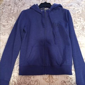 Purple hooded zip up