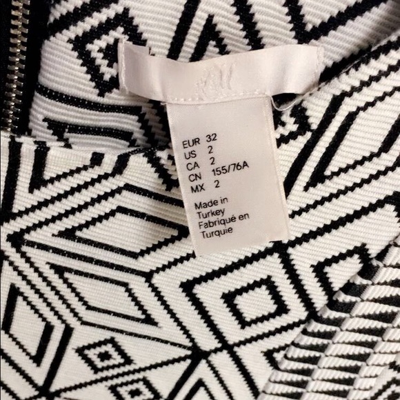 HM x Balmain black and white dress - Picture 3 of 3