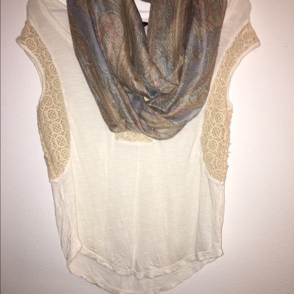 Shirt with scarf
