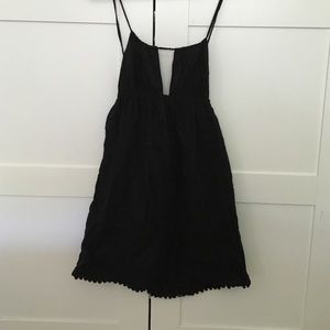 Black mini dress