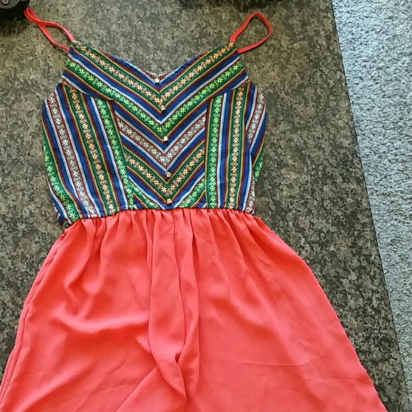 Papaya multi color romper