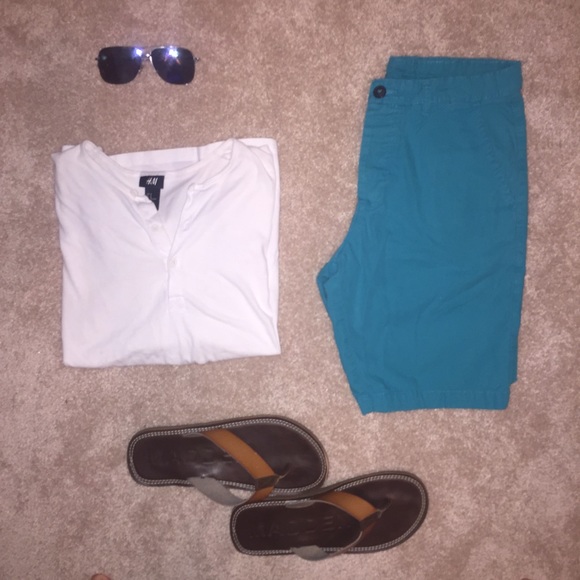 Men's H&M Aqua Blue Shorts
