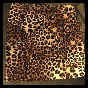 H&M Leopard Print Mini Skirt